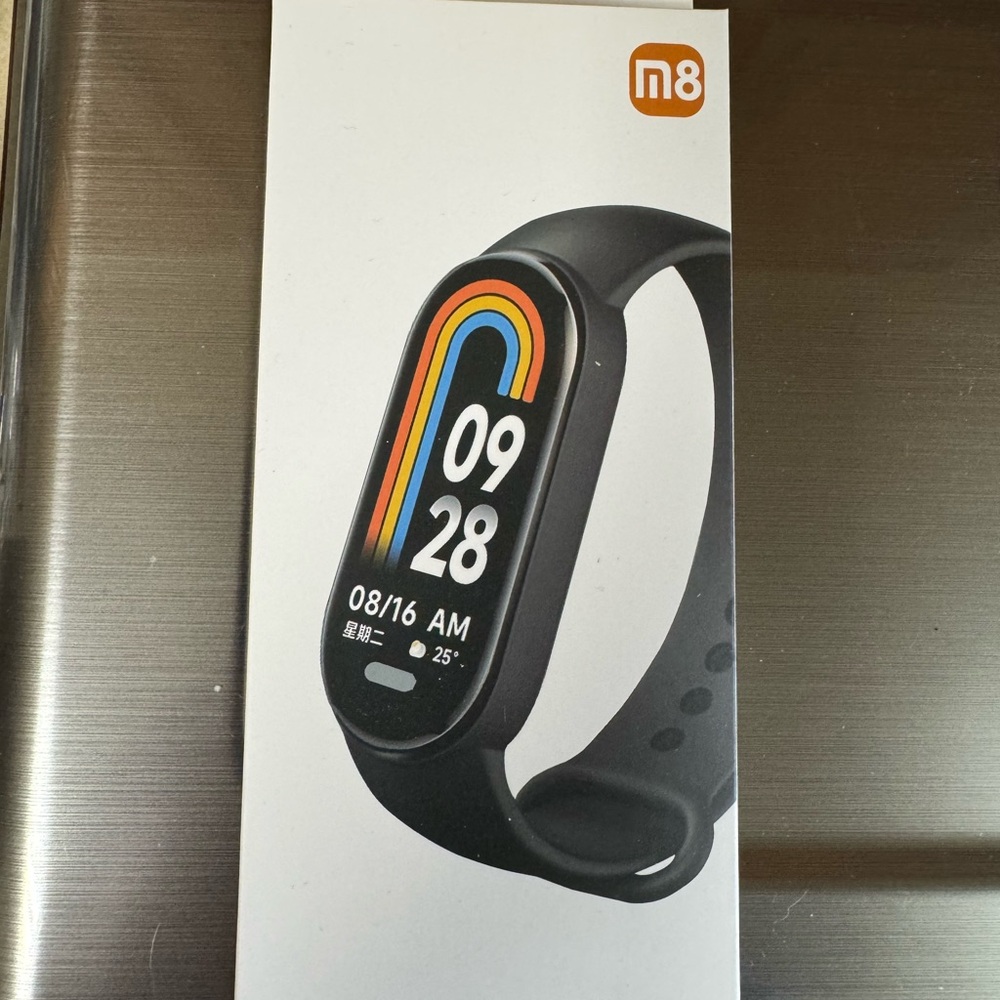 m8 Fitness Tracker Smart Band - Black with Color Display